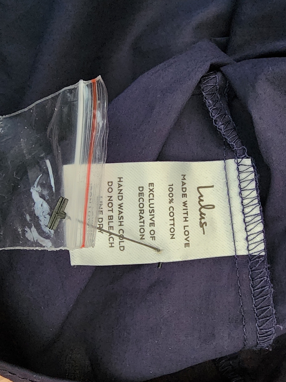 Lulus Navy Button-Front Shirt - Picture 6 of 6